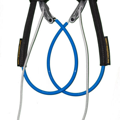 Long adjustable monoline harness lines